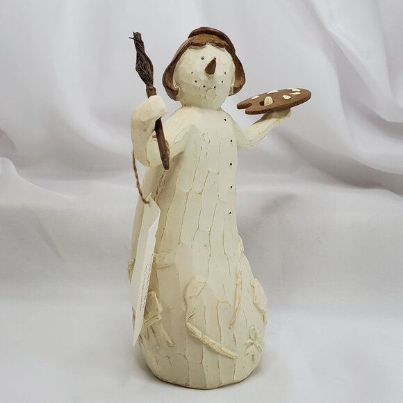 Flurryville Collection AUNT ARCTICA 8" Figurine Snowman Artist Paint Brush Box - Picture 4 of 13